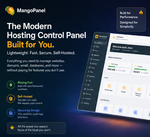 MangoPanel Overview Graphic