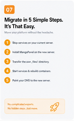 Migrate in 5 Simple Steps Graphic